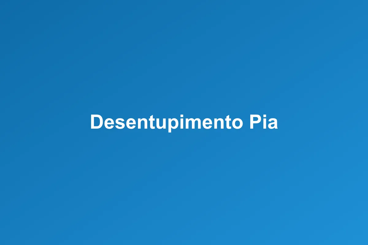 Desentupimento de pia em São José dos Campos – desobstrução profissional